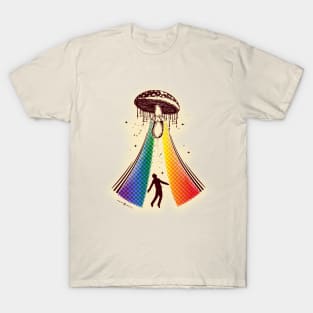 Mushroom Alien Abduction T-Shirt